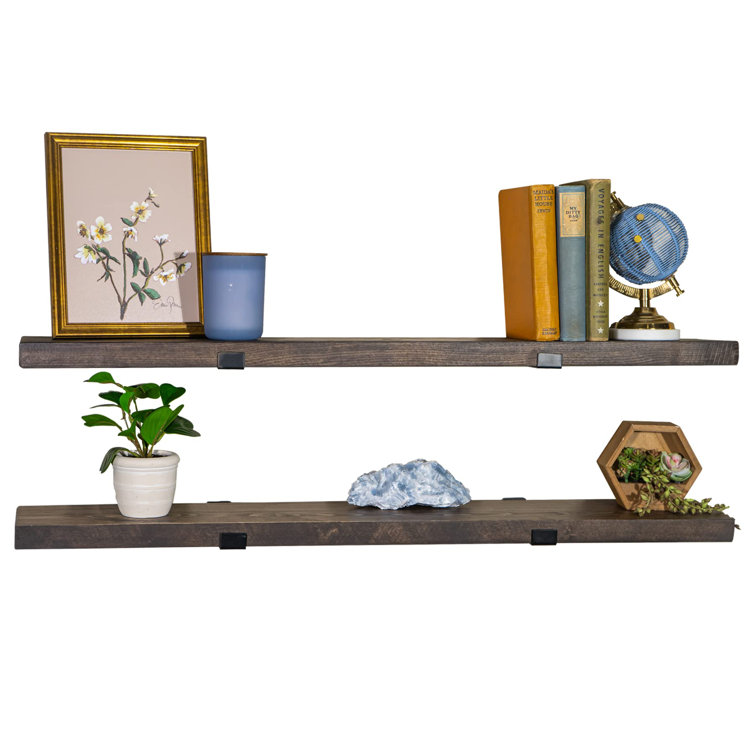 Generic 2 Piece Solid Wood Floating Shelf Wayfair Canada